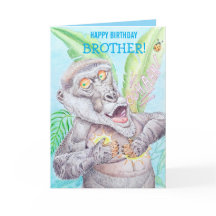 Personalised Brother's Birthday Greeting Card 