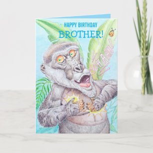 Personalised Brother's Birthday Greeting Card 