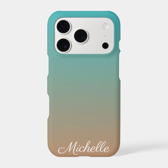 Personalised brown and blue ombre (Back)