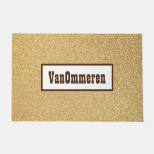 Personalised BROWN AND TAN Classic Doormat