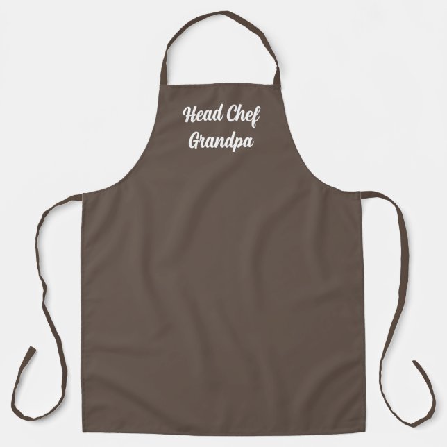 Personalised Brown Apron (Front)