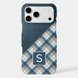 Personalised Brown Dark Blue Plaid Gingham Pattern