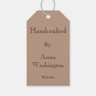 Personalised Brown Handcrafted Tag