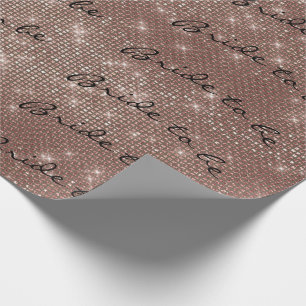 Personalised Brush Bride to be Blush Pink Wrapping Paper