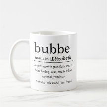 Personalised Bubbe Definition