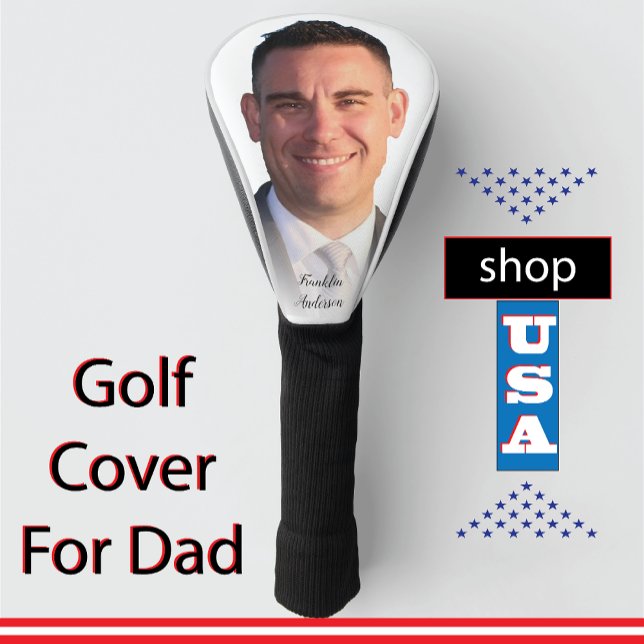 ⛳ Personalised Budget-Friendly Father Gift Golf Head Cover (Creator Uploaded)