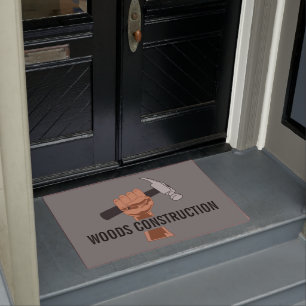 Personalised Builder/Construction Doormat
