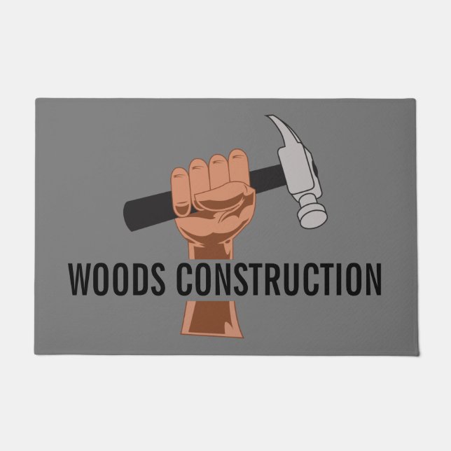 Personalised Builder/Construction Doormat (Front)