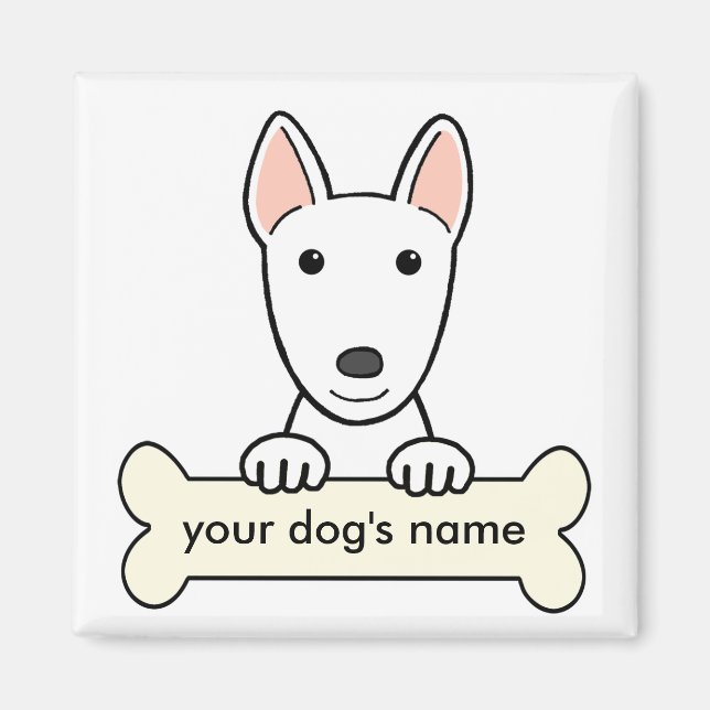 Personalised Bull Terrier Magnet (Front)