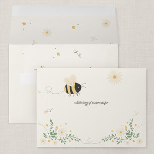 Personalised Bumble Bee Birthday Party Invitation Envelope