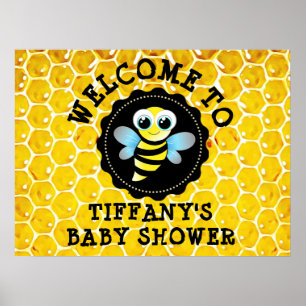 Personalised Bumblebee or Honey Bee Themed Poster