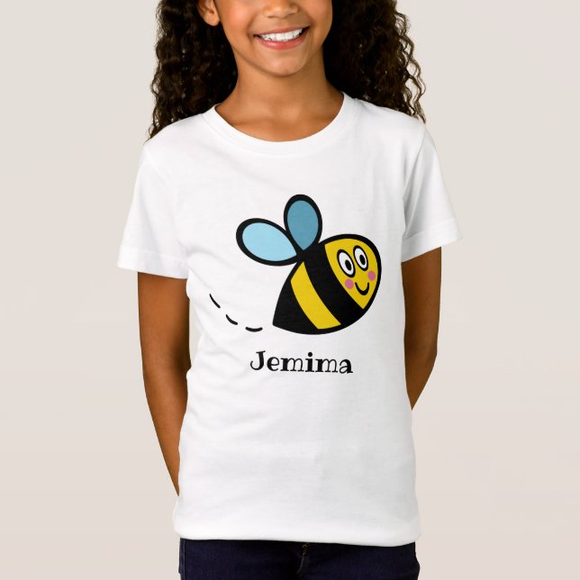 Personalised Bumblebee Pattern T-Shirt (Front)