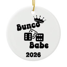 Personalised Bunco Babe Ornament