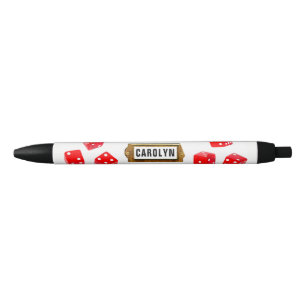 personalised bunco dice black ink pen