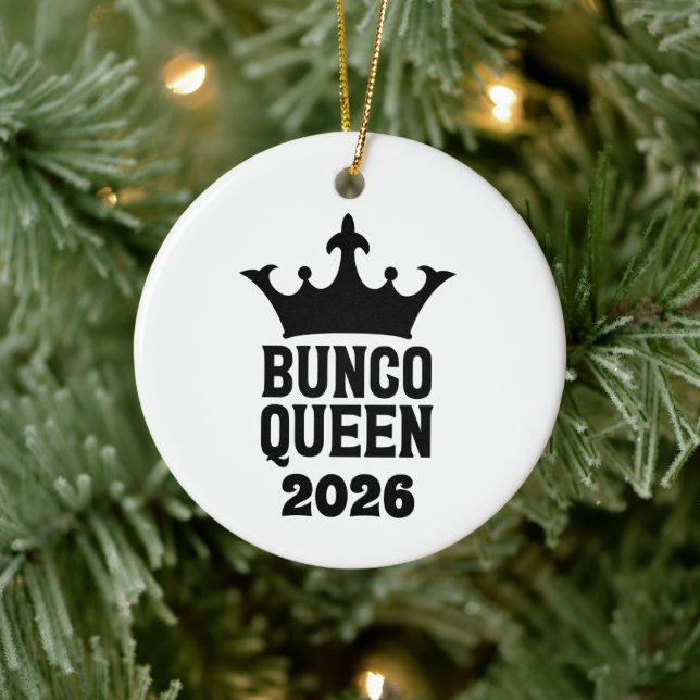 Personalised Bunco Queen Ornament (Tree)