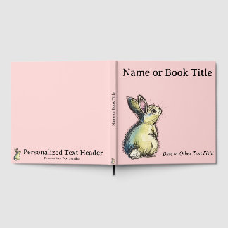 Personalised Bunny Baby Guest Book & Memory Book