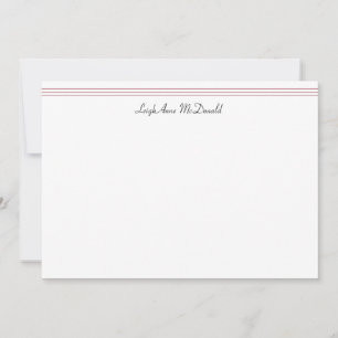 Personalised Bunny & Hearts Stationary Card