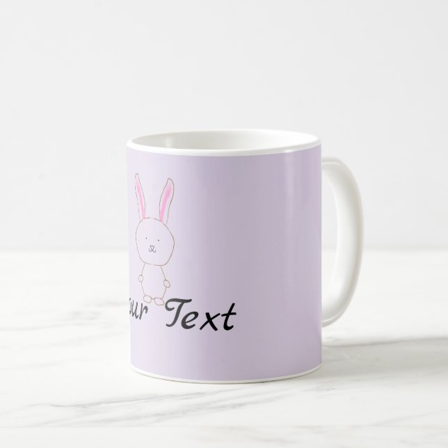 Personalised Bunny Mug (Front Right)
