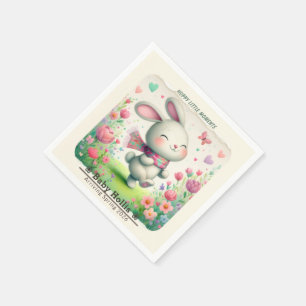 Personalised Bunny Paper Party Napkins