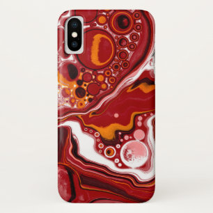 Personalised Burgundy White Digital Fluid Art   Case-Mate iPhone Case