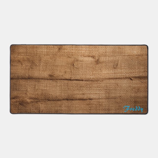 Personalised Burlap Cover İmage Desk Mat (Front)