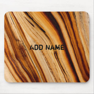 Personalised Burned Tree Trunk Texture Mouse Pad