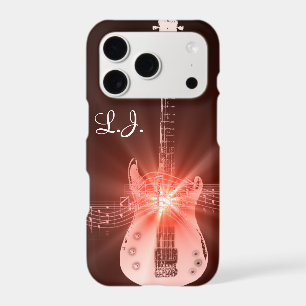 Personalised Burning Guitar Musical Theme