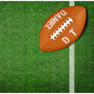 Personalised - burnt orange football