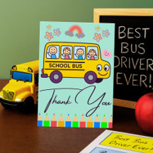 Personalised Bus Driver Card From Student Parent