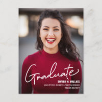 Personalised Business and financial photo graduate