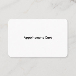 Personalised Business Appointment Cards