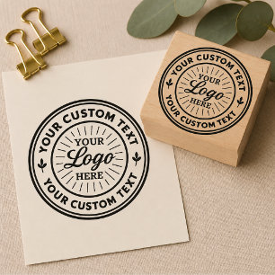 Personalised Business Branding Seal Custom Logo  Rubber Stamp