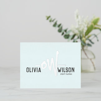 Personalised Business Card | Big Bold Initials