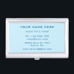 Personalised Business Card Case Your Colours Fonts<br><div class="desc">Custom Colours and Font - personalised Business Card Cases - Add Your Text / Name / Contact Information - Customise and Personalise / Resize and move or remove and add elements / image with Customisation tool. Choose / add your favourite background and text colours / font / size ! Good...</div>