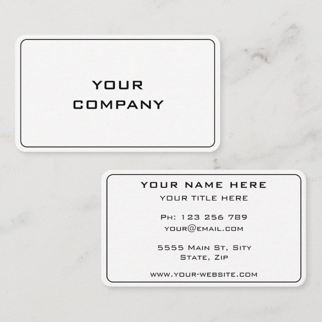 Personalised Business Card Example Your Own Design (Front/Back)