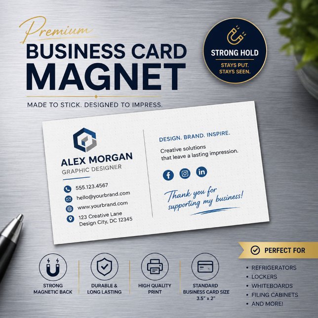 Personalised Business Card Magnet (Creator Uploaded)