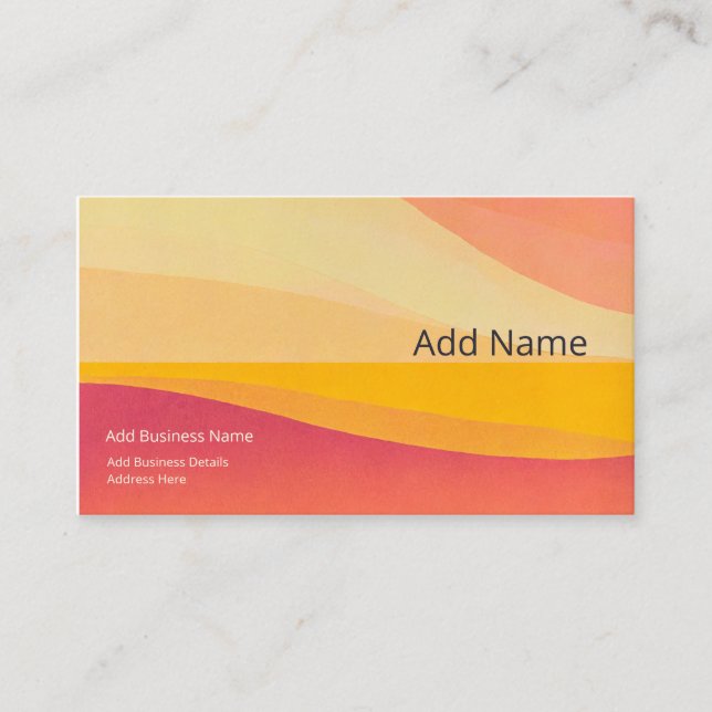 Personalised Business Card Template (Front)
