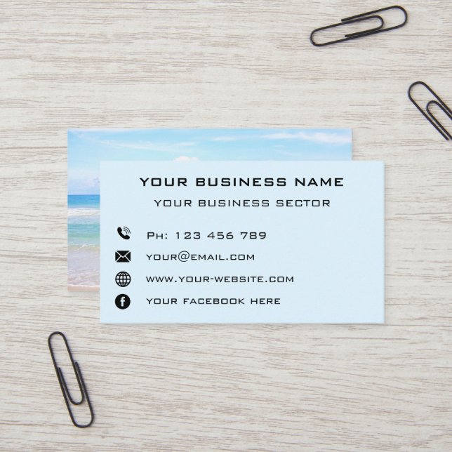 Personalised Business Card with Your Photos (Front/Back In Situ)