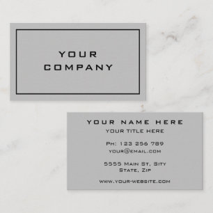Personalised Business Card Your Text Info Colours
