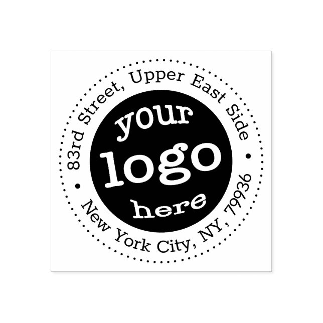 Personalised Business Company Logo Return Address Rubber Stamp (Imprint)