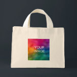 Personalised Business Company Logo Upload Design Mini Tote Bag<br><div class="desc">Personalised Business Company Logo Upload Your Photo Image Template Tiny Tote Bag.</div>