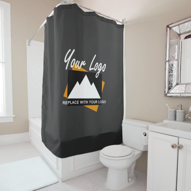 Personalised Business Design Company Professional Shower Curtain (In Situ)