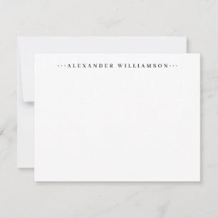 Personalised Business Dots Masculine Black Simple Card