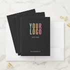 Personalised Business Folders - Business Card Slot