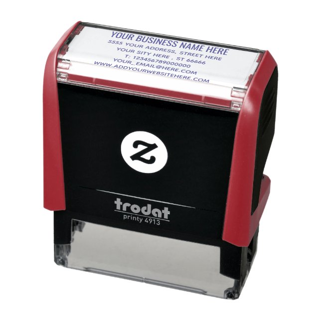 Personalised Business Info Custom Address Stamp (Product)