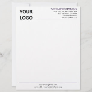 Personalised Business Letterhead with Logo Example