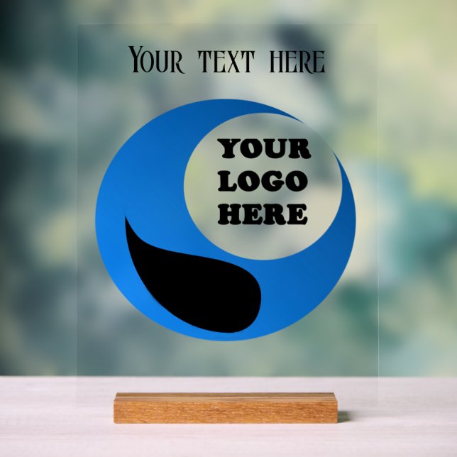 Personalised Business Logo Acrylic Sign (Neutral)