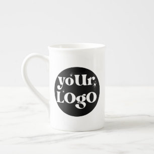Personalised Business Logo Branded Bone China Mug