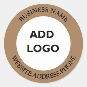 Personalised Business Logo  Classic Round Sticker