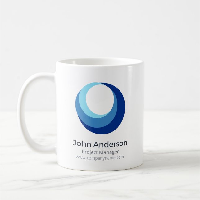 Personalised Business Logo Coffee Mug (Left)